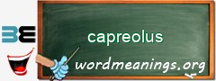 WordMeaning blackboard for capreolus